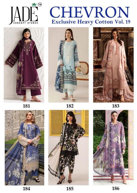 Jade chevron vol-19 cotton wholesale salwar suits